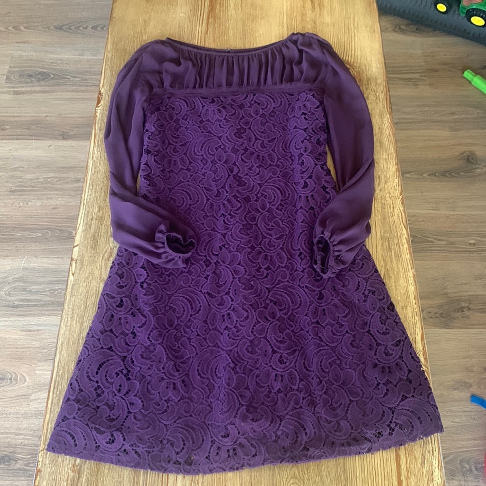 Long sleeve lace dress size 6